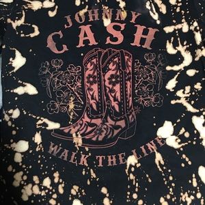 Bleached Johnny Cash Shirt
